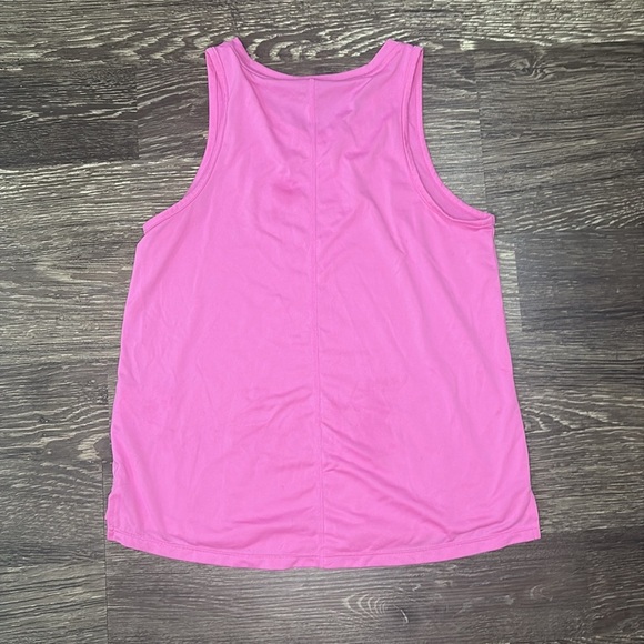 Bright pink Nike tank top girls size large with logo on the front. - Picture 2 of 3